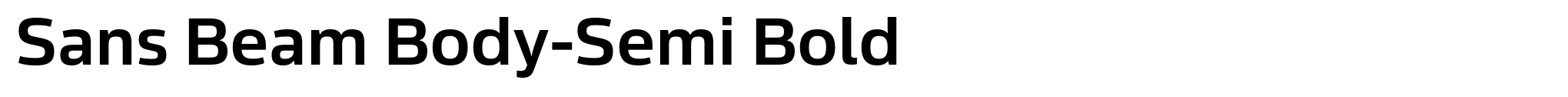 Sans Beam Body-Semi Bold image